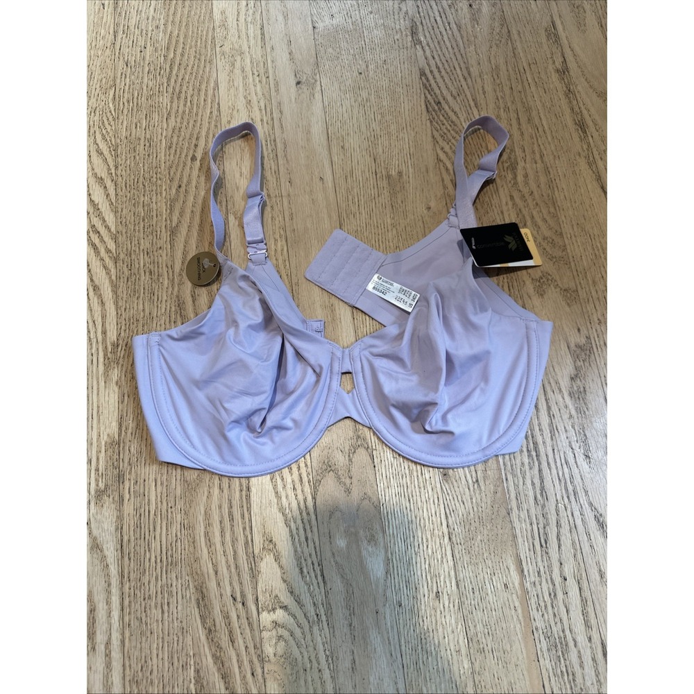 Wacoal Bra Convertible Underwire 855342 Solid Lilac Purple 34DD NWT Smoothing